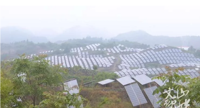 文山市:光伏發電點亮山區“增收致富之路”(圖1) 發電