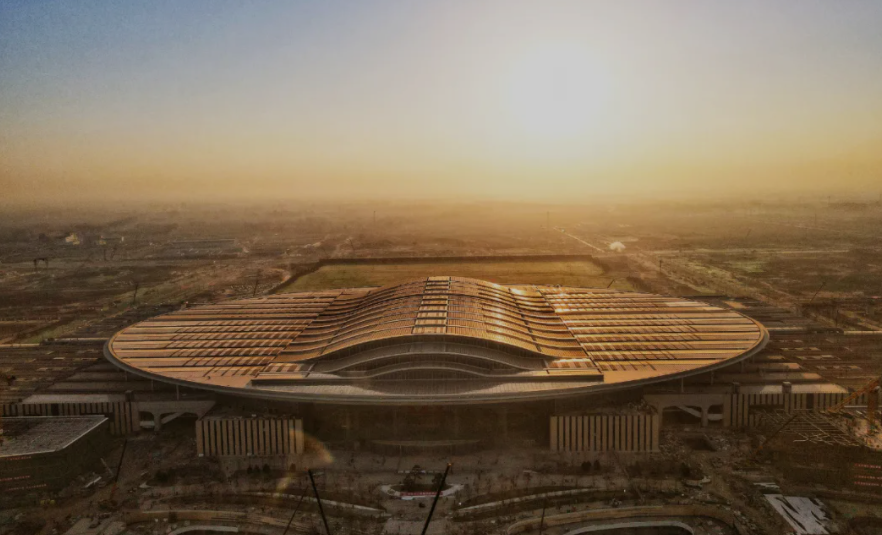 雄安站樓頂光伏發(fā)電工程正式并網(wǎng)！(圖1)